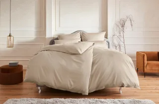 OTTO home Bettwäsche "Mila in 135x200, 155x220 oder 200x200 cm" 2 Mako-Satin, Bettwäsche aus Baumwolle, unifarbene Bettwäsche