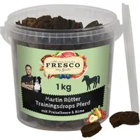 Fresco Dog Martin Rütter Trainingsdrops Pferd mit Preiselbeere und Birne, 1kg, Snack für: Hunde, Hypoallergen, getreidefrei, fettarm