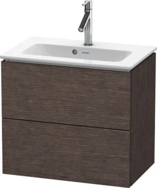 Duravit L-Cube Waschtischunterbau wandhängend Eiche dunkel gebürstet Matt 620x391x550 mm - LC6256072 LC625607272
