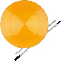 Diabolo Freizeitsport Spiel Jonglierteller Set UV mit Stab ab 5 Jahren, Tellerdrehen, Tellerdrehen Spielzeug Kinder Spinning Plate 23 cm (orange)