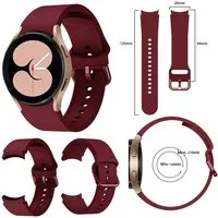 Wigento Smartwatch-Armband Für Samsung Galaxy Watch FE 6 5 4 Normal Pro Classic Kunststoff Band