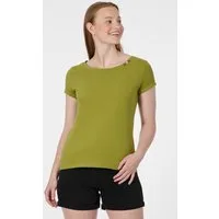 Ragwear Kurzarmshirt FLLORAH GOTS Bestseller aus Single Jersey mit softem Finish und Knöpfen