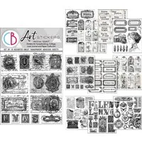 Ciao Bella Sticker Art Stickers Lithographs, 14 x12 cm, 10 Blatt