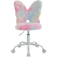 WAHSON OFFICE CHAIRS Kinderstuhl aus Kunstfell höhenverstellbar drehbar Kinderschreibtischstuhl