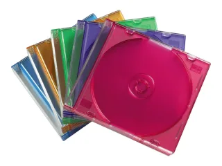 Hama Slim Jewel Case für Speicher-CD | 00051166 | Kapazität: 1 CD - durchsichtig blau