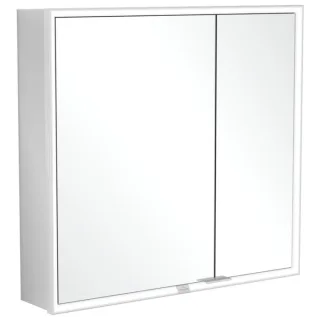 Villeroy und Boch My View Now Spiegelschrank A4588000 80 x 75 x 16,8 cm, LED-Beleuchtung, 2 Türen, mit Ein-/Ausschalter