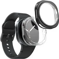 kwmobile Smartphone-Hülle 2x Silikon Hülle für Samsung Galaxy Watch 8 (40mm), Schutzhülle Fullbody Display Cover Set aus Silikon