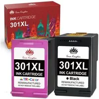 Toner Kingdom Drucker Patronen für HP 301 XL Deskjet 1050 2544 2050 A 3050 Tintenpatrone (ENVY 4502 5534 4504 Deskjet 2540 2542)
