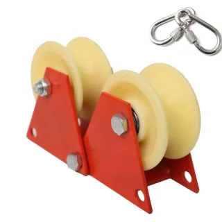 Versatile Foldable Pulley Manual Pulley Bend-Friendly High-Altitude Work Material Lifting Rope Tensioning Heavy Loads St