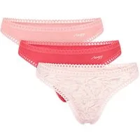 sloggi T-String 3er Pack GO Crush (Spar-Set, 3-St) String - Baumwolle - Atmungsaktiv - Komfortabel und atmungsaktiv