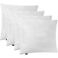 LILENO HOME Microfaserkissen - geeignet für Allergiker, in verschiedenen Größen - Made in Germany, Füllung: 100% Polyester, Rückenschläfer, Seitenschläfer, Bauchschläfer, Set, 4er Set, Kissen 40x40 cm mit Reißverschluss, als Bettkissen oder Dekokisse