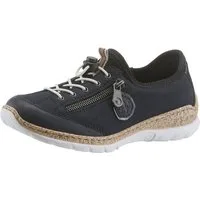 Rieker Slip-On Sneaker Slipper, Schlupfschuh mit Außenreißverschluss
