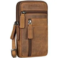 STILORD Handtasche "Asher" Leder Brustbeutel Herren Vintage Gürteltasche zum Umhängen