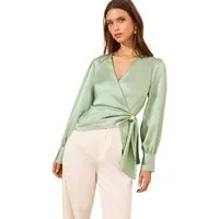 LIPSY Satinbluse Lipsy Satin-Oberteil mit Metallverzierung, Regular (1-tlg)
