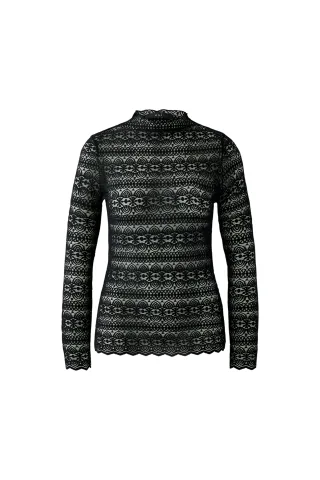 Oui - Langarmshirt black - Gr. - 42