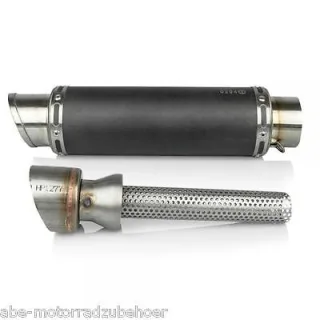 Motorrad Sport Auspuff Bodis GP1 300mm Black für Suzuki KTM Honda Kawasaki Yamaha