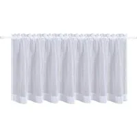 Gerster Scheibengardine Elke (1 St), Stangendurchzug, transparent, HxB: 50x140, mit Streifen Design