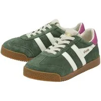 Gola Elan 2025 (Wildleder,Schnürverschluss) immergrün/offweiss/fuchsiapink Sneaker