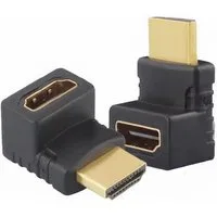 Bolwins P10 HDMI Adapter Stecker zu Buchse Adapter 90° HDMI Extender TV Beamer HDMI-Adapter HDMI 19-Pin Stecker zu HDMI 19-Pin Buchse, 90° nach oben abgewinkelt, platzsparendes Design
