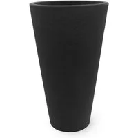 Spetebo Blumentopf Blumenkübel anthrazit - KONISCH - 70 x 40 cm (Stück, 1 St., Pflanztopf), Konischer Blumentopf ca. 70 x 40 cm in anthrazit