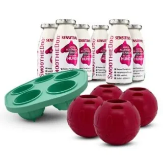 SmoothieDog Sensitivo (Pferd) 6x 250 ml + Schleckball 4 Stück