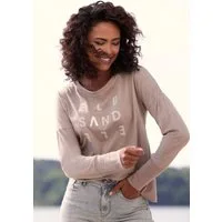 Elbsand Longsleeve Ingiara mit Logodruck vorne, Langarmshirt, sportlich-casual