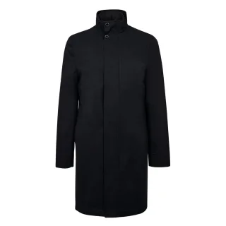 Herren Ted Baker Erolson Funnel Neck Mantel in Marineblau