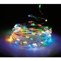 Spetebo Lichterkette Lichterkette Draht 160 LED - bunt / multi, 160-flammig, mit 8 Funktionen und integriertem Timer