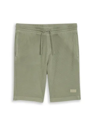 Tom Tailor - Shorts mit Waffelstruktur greyish shadow olive - Gr. - XL