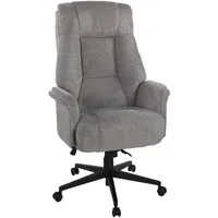 Duo Collection Chefsessel OTTO XXL, Grau, Webstoff, Höhenverstellbar, Wippmechanik, Taschenfederkern, B 74 x H 122 x T 74 cm