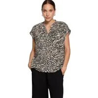 Zero Schlupfbluse Damen mit Animalprint
