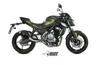 Sport Auspuff Komplettanlage MIVV GP PRO Edelstahl Black Kawasaki Z 650 Bj.2017-2023 EURO-4/EURO-5