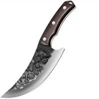 KingLux Ausbeinmesser Handgeschmiedete Hackmesser Küchenmesser Wikinger Messer