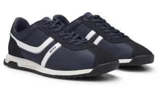 BOSS ORANGE Sneaker "Zayn Lowp" Freizeitschuh, Halbschuh, Schnürschuh im Retro-Look