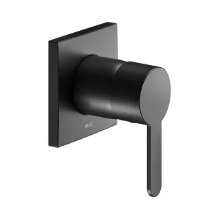 Keuco IXMO Flat Black Selection Einhebelmischer Unterputz, eckig, schwarz matt 59551370302