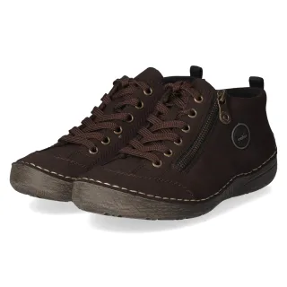Rieker Schnürschuhe  Braun - Gr. 37 -  Textil