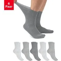 Footstar Gesundheitssocken Gesundheits Diabetiker Socken für Damen & Herren (6 Paar)