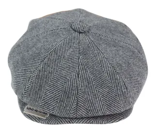 Herren Peaky Blinders Tweedhut mit Rasierklinge