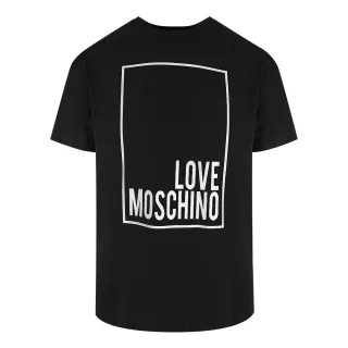 Moschino Box Logo Schwarzes T-shirt