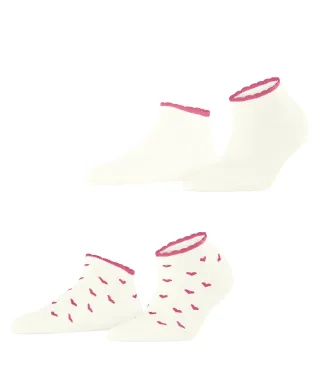 ESPRIT socks & tights - Esprit Little Hearts 2-Pack Damen off-white - Gr. - 40.5