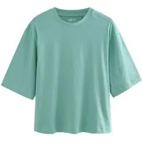 Next T-Shirt Kastiges, schweres Oversized Fit T-Shirt (1-tlg)
