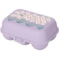 KOZIOL Eierkorb Eierbox Eggs To Go Mini, Bloomies daisy, Kunststoff