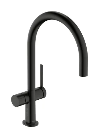 Hansgrohe Spültischmischer 220 Talis M54 Geräteabsperrventil 1jet Brushed Black Chrome,72805340 72805340