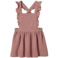 vertbaudet Minikleid Mädchen Baby Latzkleid, Musselin