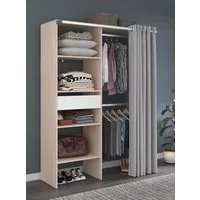 Parisot Vorhang-Schrank Bari 2 Kompakt, modern & praktisch organisiert