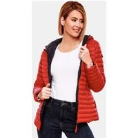 Marikoo Steppjacke Marikoo Asraa Damen Steppjacke B857 Übergangsjacke mit kontrastfarbendem Reißverschluss
