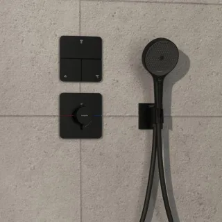 hansgrohe ShowerSelect Comfort Q Ventil 15587670 UP, für 3 Verbraucher, mattschwarz