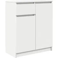 vidaXL Sideboard Sideboard mit Schublade Weiß 71x35x84 cm Holzwerkstoff (1 St)