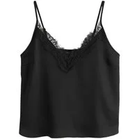 Next Trägertop Camisole-Top mit Satin und Spitze (1-tlg)