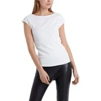 Marc Cain T-Shirt "Collection Essential" Premium Damenmode Basic-Shirt mit weitem Ausschnitt